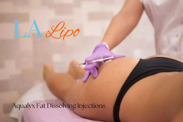 Woman having fat dissolving injections Walthamstow on thighs