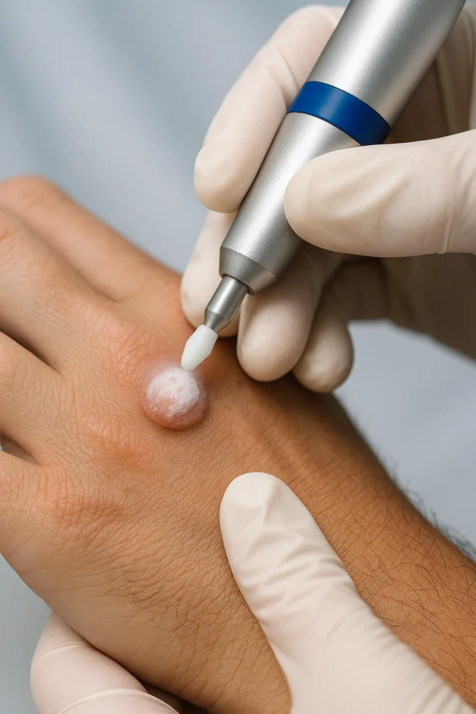example of wart removal Walthamstow using cryopen