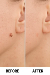 Skin tags removal Walthamstow before and after